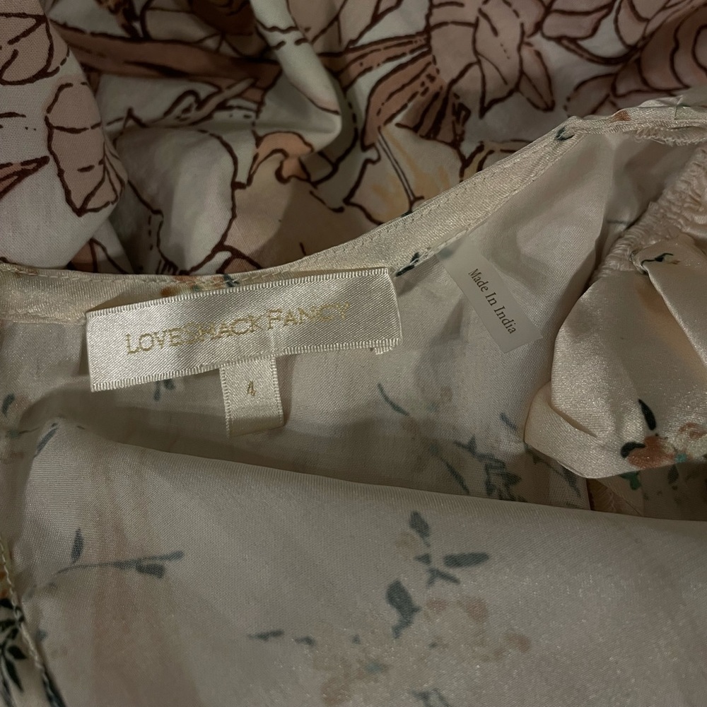 LoveShackFancy Garcia Mini Dress Floral - Picture 3 of 11